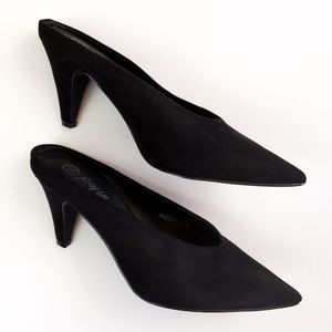 Nastygal Amber point toe mule heel 6